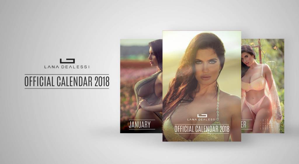 calendar 2018 lana dealessi glamour models